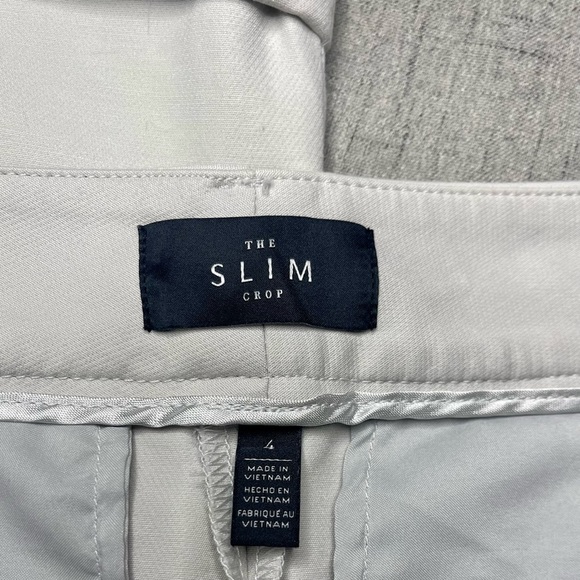 White House Black Market The Slim Crop Dress Pants Cuffed Ankle Pant 4 - Picture 12 of 14